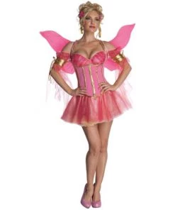 Dotsy's Entertainment Co. Secret Wishes Enchanted Fairy Halloween Costume Pink Adult Medium
