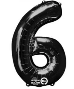 Anagram Number Balloons - Black 34