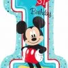 SKS Letters/Numbers MICKEY 1ST BIRTHDAY 28" Balloon
