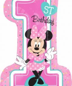 SKS MINNIE 1ST BIRTHDAY 28" Balloon