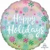 Anagram HAPPY HOLIDAYS FOIL BALLOON SNOWFLAKES 18"