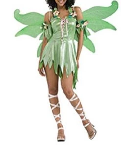Dotsy's Entertainment Co. Green Fairy Halloween Costume Adult Medium Women's Costumes