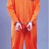 Fun World Jail Bird Orange Jumpsuit Prisoner Adult Halloween Costume
