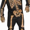 Dotsy's Entertainment Co. REALISTIC SKELETON BONES ADULT HALLOWEEN COSTUME PLUS TO 6'2"/300LBS Plus Size Halloween Costumes