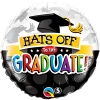 Qualatex Hats Off To The Graduate 18" Foil Balloon