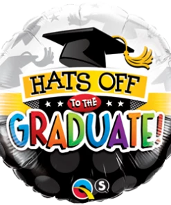 Qualatex Hats Off To The Graduate 18" Foil Balloon