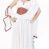 Dotsy's Entertainment Co. Paper Magic Hera Greek Roman Halloween Costume, White Toga, Adult Medium Women's Costumes