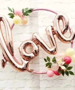 Qualatex The Valentine's Day Collection 30” Love Rose Gold AIR FILLED Balloon