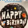 SKS 18” Happy Birthday Space Rocket Balloon