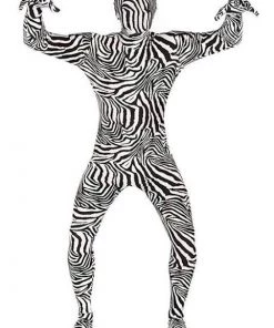 Dotsy's Entertainment Co. Kid's Halloween Costumes Morph Suit Kids Halloween Costume Zebra Size Child