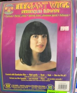 Dotsy's Entertainment Co. Elegant Hair Black Straight Bangs