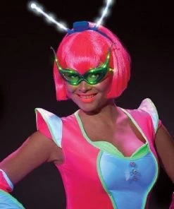 Dotsy's Entertainment Co. Rubies Costume Alien Raver Hair With LED Boppers