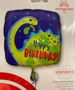 Anagram 18” Happy Birthday Dinosaur Balloon