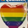 Anagram 18” Rainbow Heart Pride Balloon Foil