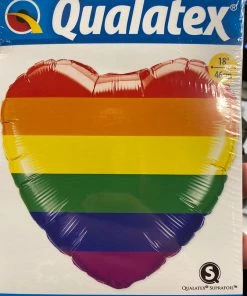 Anagram 18” Rainbow Heart Pride Balloon Foil