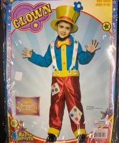 Dotsy's Entertainment Co. Kid's Halloween Costumes Clown Costume (child 4-6x)