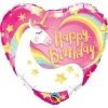 Dotsy's Entertainment Co. Unicorn Heart Happy Birthday 18 Inch Foil Balloon