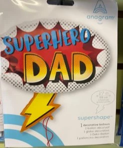 Dotsy's Entertainment Co. Superhero Dad Balloon Father's Day