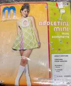 Dotsy's Entertainment Co. Appletini Mini Dress 60's 70's Adult Costume Medium