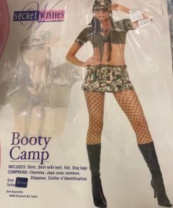 Dotsy's Entertainment Co. Booty Camp Army Costume Adult Medium Sexy Secret Wishes