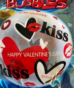 Qualatex 22” Bubble To My Valentine Happy Valentines Day Balloon The Valentine's Day Collection