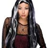 Dotsy's Entertainment Co. Rubies Costume Long Straight Witch Hair Black And Gray 2 Dotsy's Entertainment Co. Rubies Costume Long Straight Witch Hair Black And Gray