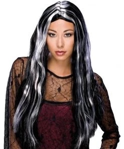 Dotsy's Entertainment Co. Rubies Costume Long Straight Witch Hair Black And Gray