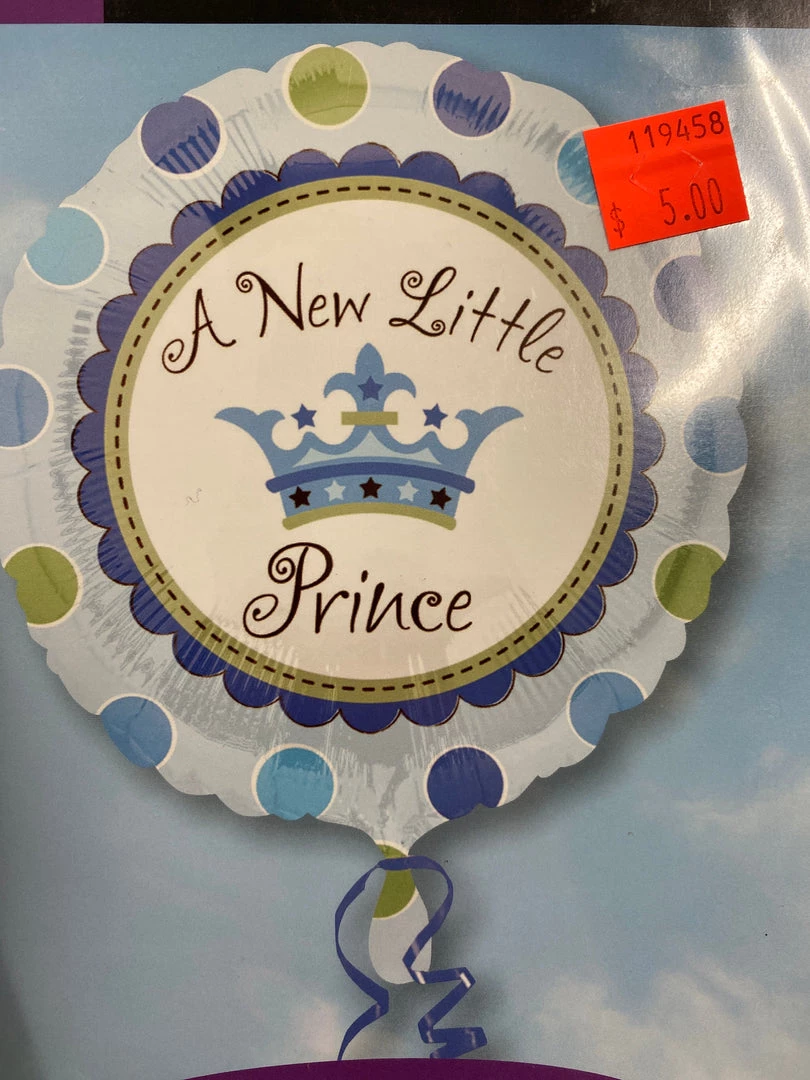 SKS 18” New Little Prince Baby Balloon 3 SKS 18” New Little Prince Baby Balloon