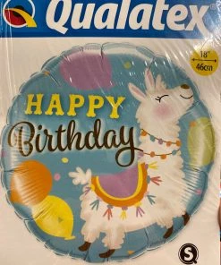 SKS 18” Happy Birthday Lama Balloon