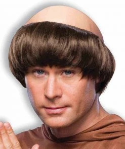 Dotsy's Entertainment Co. SKS Novelties Brown Monk Hair With Bald Patch