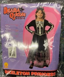 Dotsy's Entertainment Co. Kid's Halloween Costumes Skeleton Princess Costume (child)