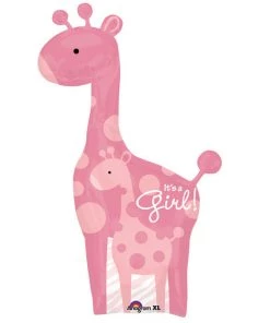 Anagram Its A Girl! Baby Giraffe Balloon