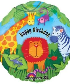 SKS 18” Happy Birthday Zoo Balloon