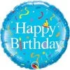 Dotsy's Entertainment Co. Happy Birthday Blue 18" Foil Balloon