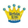 SKS 30" Birthday King Crown SuperShape Balloon 2 SKS 30" Birthday King Crown SuperShape Balloon