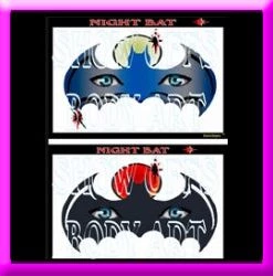 ProAiir Night Bat Stencil Eyes - Child