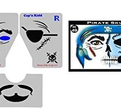 ProAiir Pirate Skull Stencil Eyes - Adult
