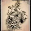 ProAiir Wiser's Chinese Dragon Tattoo Pro Stencil