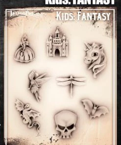 ProAiir Wiser's Kids Fantasy Tattoo Pro Stencil