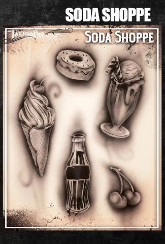 ProAiir Wiser's Soda Shoppe Tattoo Pro Stencil Wiser's Tattoo Pro Stencils