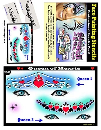 ProAiir Queen Of Hearts Stencil Eyes 3 ProAiir Queen Of Hearts Stencil Eyes