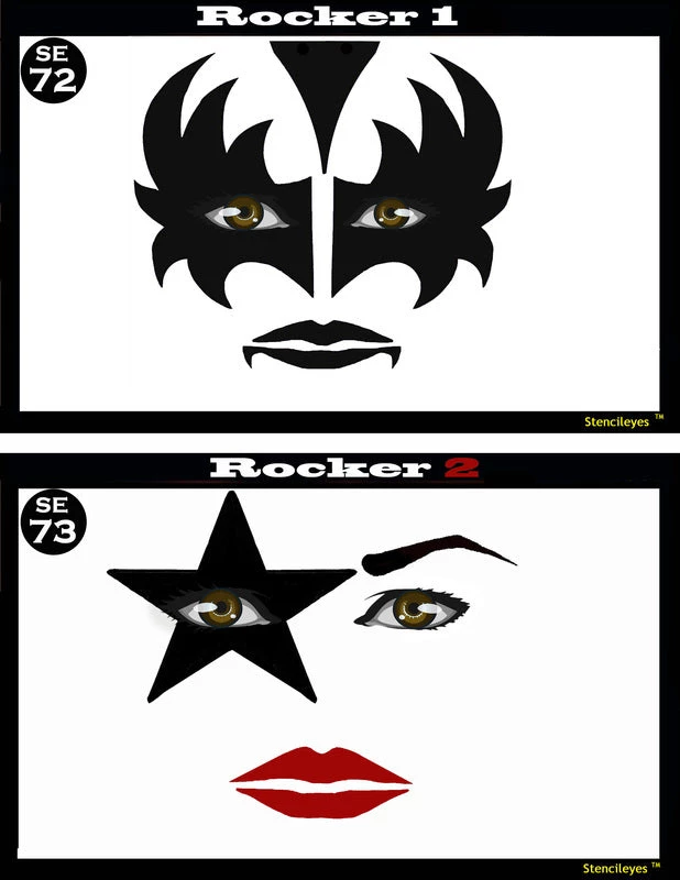ProAiir Rocker 1&2 Stencil Eyes - Adult 3 ProAiir Rocker 1&2 Stencil Eyes - Adult