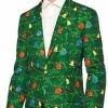 Opposuits SUITMEISTER MEDIUM CHRISTMAS GREEN TREE Light Up Jacket