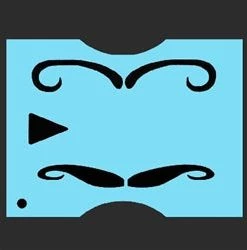 ProAiir QEZ Stencil - Mustache 1 Quick EZs