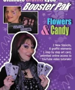 Dotsy's Entertainment Co. Léa Selley’s Graffiti Eyes Stencils - BOGO SALE Ultimate Graffiti Eyes Stencil - Flowers And Candy Booster Pack