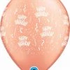 Qualatex BIRTHDAY ARouND 11" ROSE GOLD Latex Balloon