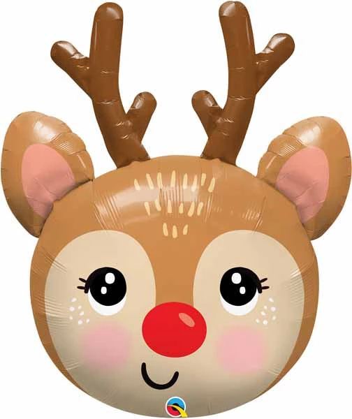 Dotsy's Entertainment Co. Rudolf Reindeer Foil Balloon 35" 3 Dotsy's Entertainment Co. Rudolf Reindeer Foil Balloon 35"