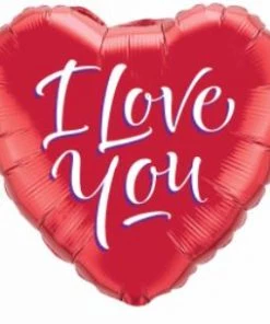 Qualatex Pioneer Balloon Co I LOVE YOU SCRIPT MODERN 18" HEART