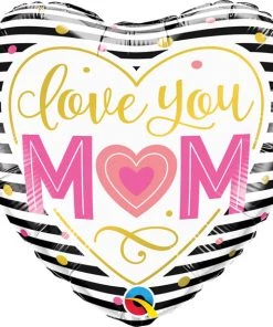 SKS 18in Love You Mom Daisy Balloon The Valentine's Day Collection
