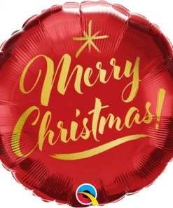 Qualatex The Christmas Collection 18" Merry Christmas Foil Balloon
